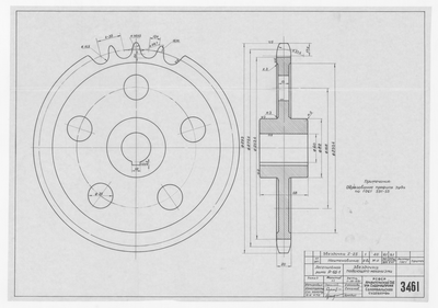 3461_ЛесопильнаяРамаР65-1_ЗвездочкаПодающегоМеханизма_1962